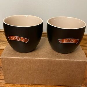 BAILEY’S IRISH CREAM Yours And Mine Liqueur Cups Set of  2 Espresso  Coffee Mugs